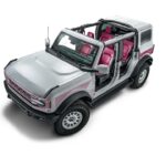 Ford Bronco Desert Rising ohne Türen aus der Vogelperspektive